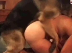 Amazing shepherd pounds her hole from behind